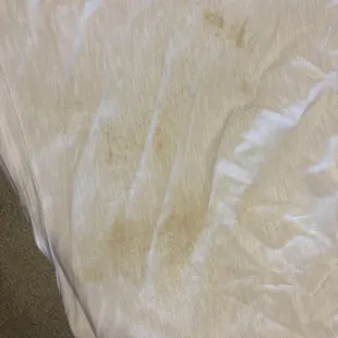 a dirty bed