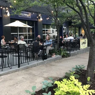 Join us on the patio! Or in our cozy dining room when winter hits.