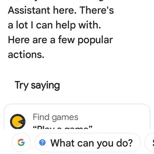 a screenshot of a text message sent by a google assistant