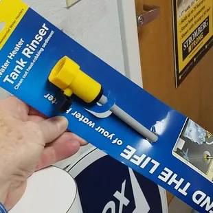 The tank rinser La Mesa RV had that Camping World will have next week, after I'm gone.