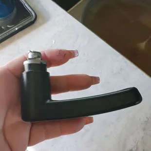 Broken door handle, not must use cab doors to get in and out. Un fucking real..
