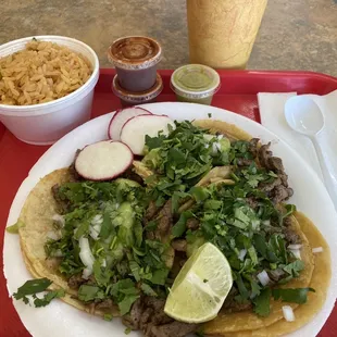 Carne asada mini tacos