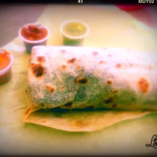 Ginormous carne asada burrito