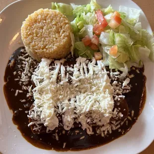 Enchiladas de Pollo con Mole