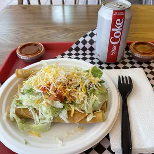 My go to rolled tacos!