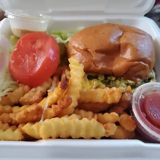 Green Chile Cheeseburger