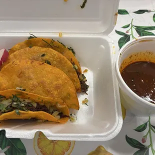 Birria/barbacoa Tacos With Consume