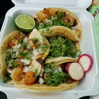 Fajitas Beef, Chicken, and Shrimp