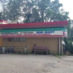 the front of the restaurant