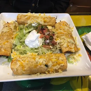 a plate of enchillas