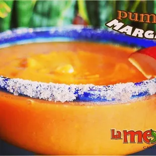 Seasonal pumpkin margaritas