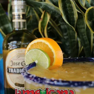 Top shelf and hand made margarita