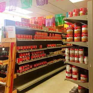 Store view from the back by the tables