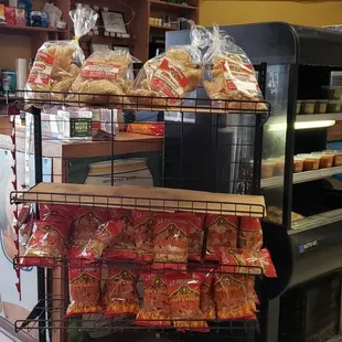 a variety of food items