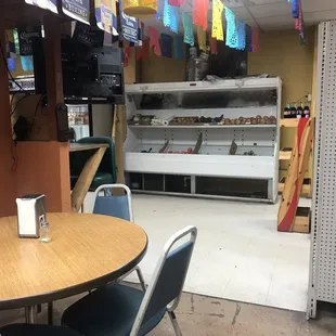 View from dining area