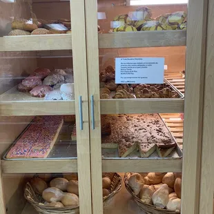 a variety of baked goods
