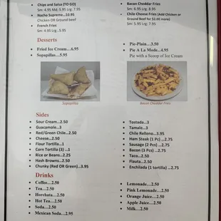 Desserts/ Sides