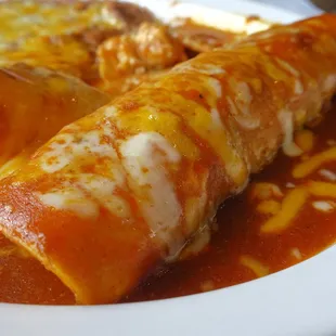 a plate of enchiladas
