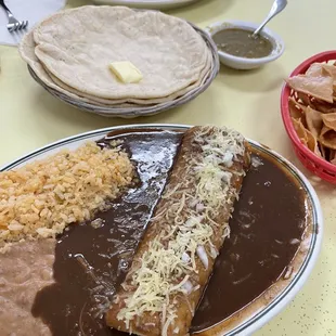 Enchilada de mole