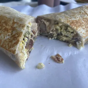 Bacon Breakfast burrito