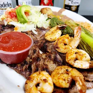 Carne Asada &amp; Shrimp