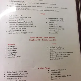 Menu May 2017