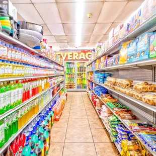 a grocery aisle