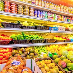 a variety of fruits and vegetables