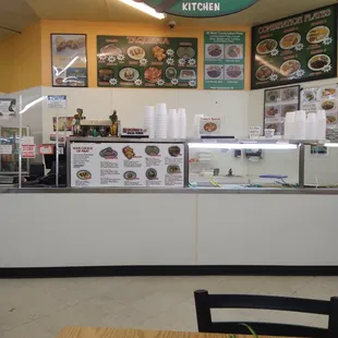 the interior of the restaurant