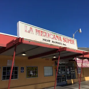 the front of the restaurant