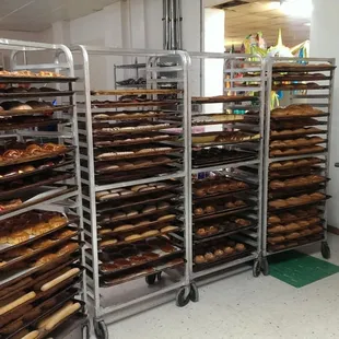 racks of baked goods