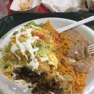 Beef chimichanga
