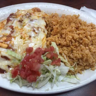 Chicken enchiladas