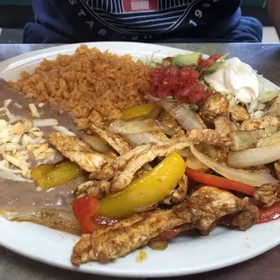 Chicken fajitas