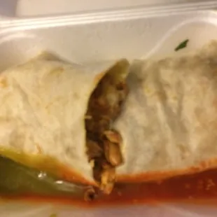 Chicken burrito