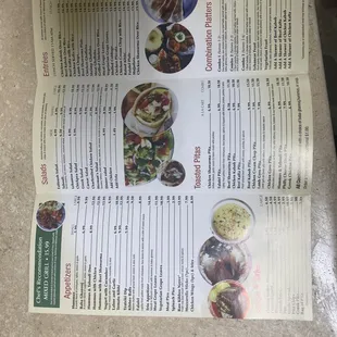 a menu for a mexican restaurant