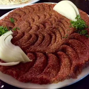 Kibbeh Nayeh. Delicious!