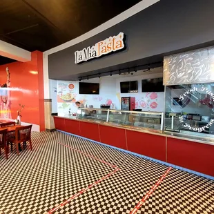 the interior of the restaurant