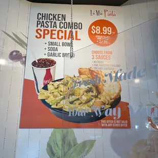 a menu for a restaurant