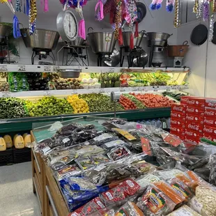 the produce section