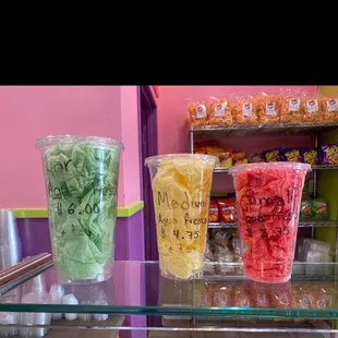 Drink sizes and prices
