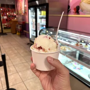 Yogurt y fruta ice cream