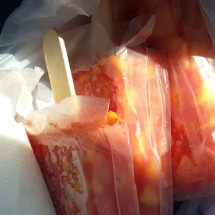 Mango con chamoy paletas..mmmmmm