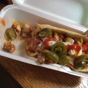 The hot dog!