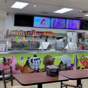 the interior of the restaurant