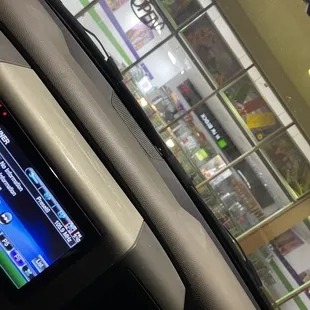 the interior of a car