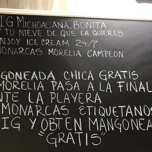 Promoción mangoneada gratis