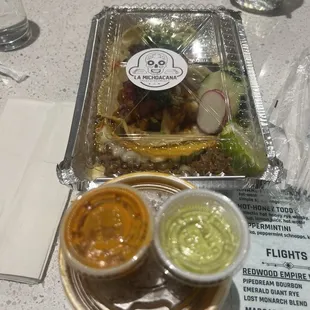 Birria, octopus, and steak tacos