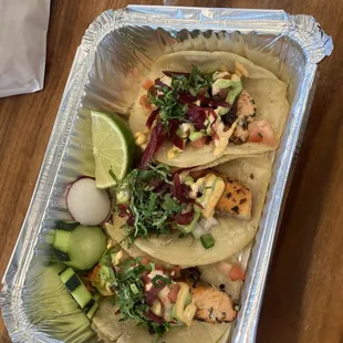 Salmon Tacos