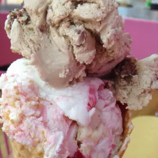 FERERRO AND STRAWBERRY CHEESECAKE. AKA HEAVEN!